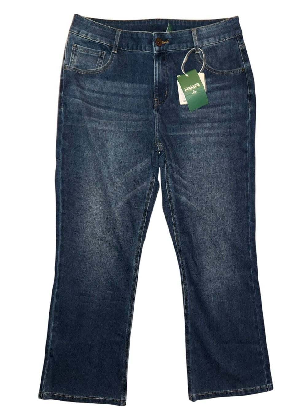 Halara high rise bootcut/flare jeans large petite